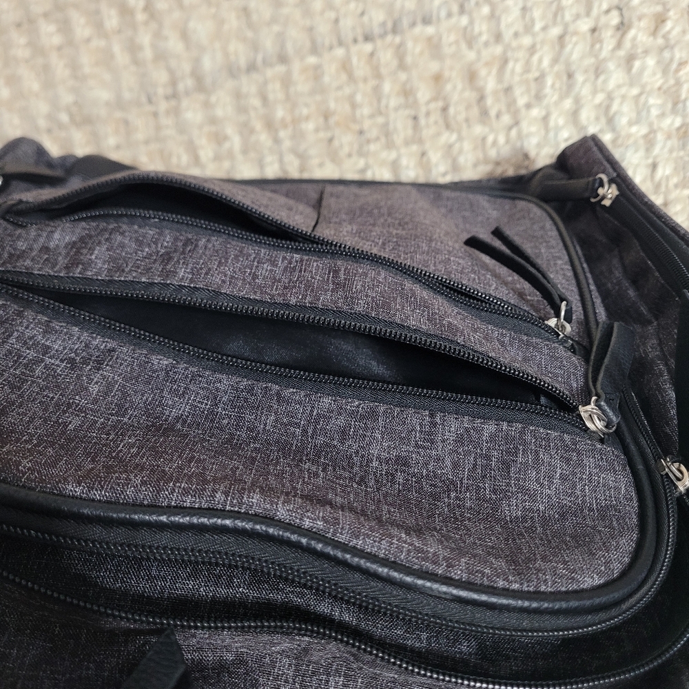 Baby Boom Adjustable Shoulder Strap Insulated Pockets Backpack Diaper Bag Black - Picture 6 of 11